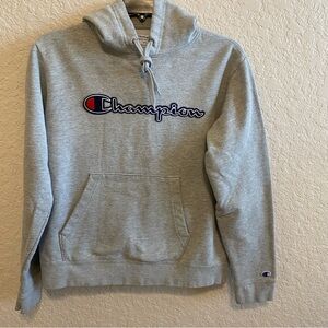 Champion Classic Hooded Gray Sweatshirt 
Size Medium Unisex